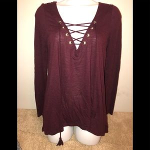 Altar’d State Burgundy Top